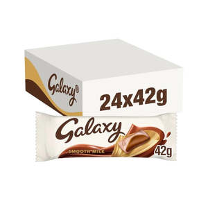 Galaxy Smooth Milk Chocolate Bar 42g Box - 24 Bars