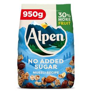 Cereals: Alpen Muesli No Added Sugar 950g