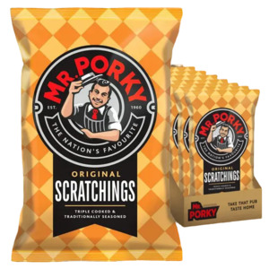Mr Porky Gold Scratchings 40g - 24 Pack