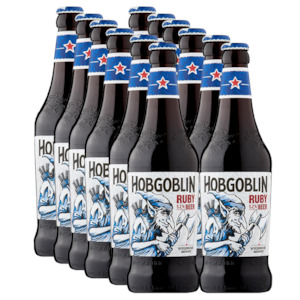 Amber Ale: Wychwood Hobgoblin Ruby Ale 500ml -12 Pack