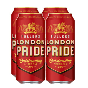 Fullers: Fuller's London Pride Amber Ale 4.7% 500ml Can - 4 Pack
