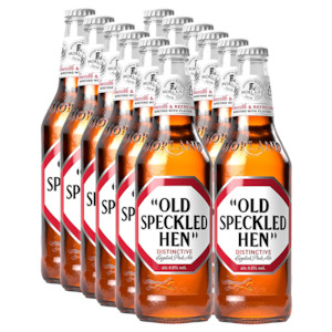 Amber Ale: Greene King Old Speckled Hen 4.8% 500ml - 12x Individual Bottles