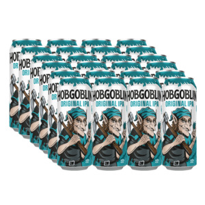 Amber Ale: Wychwood Hobgoblin IPA 5.0% 500ml Can - 24 Pack