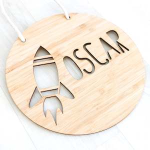 Kids: Round Name Sign