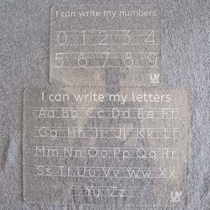 Wipe Clean Alphabet & Number Boards Set