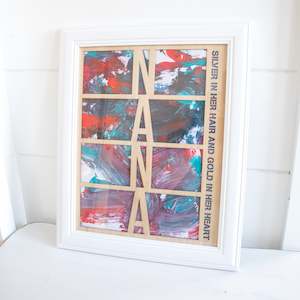 Mother S Day: Nana Personalised Frame Cutout