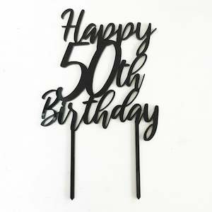 Cake Toppers: Age Happy Birthday Cake Topper