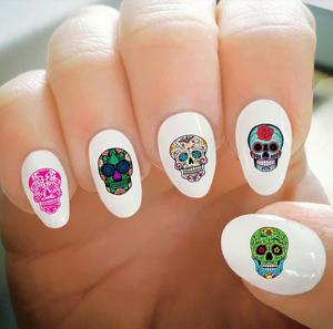 Fancy Dress 1: Nail Decals - Sugar Skulls Set A