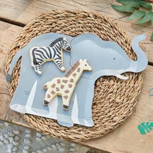 Kids Partyware: Elephant Paper Plates (8)