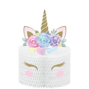 Kids Partyware: Unicorn Honeycomb Centrepiece