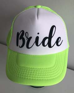 Bride Cap - Neon Green