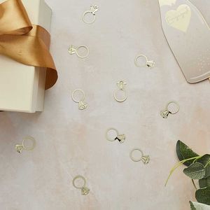 Hen Party Decorations: Gold Ring Confetti