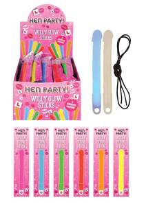 Hen Party Accessories: Willy Glow Stick - Red