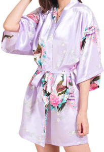 Purple: Kimono Robe - Light Purple