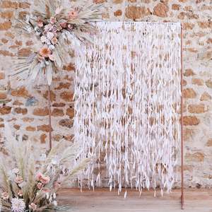 Weddings: Blush Pink Leaf Ribbon Background (100m!)