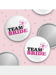 Bridal Party: Team Bride Pocket Mirror