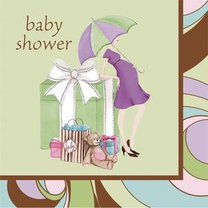 Vintage Inspired: Baby Shower Napkins (16) - Shopping - Mum To be