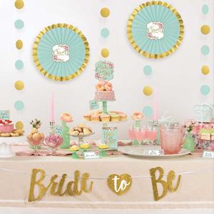 Hen Party Buffet Table Decorating Kit -Floral & Mint