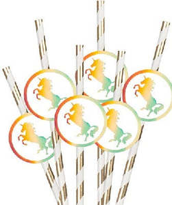Unicorn Paper Straws (6)