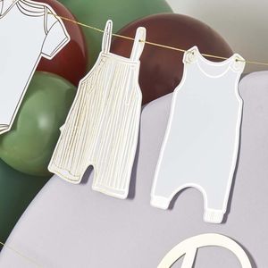 Gold Foiled Baby grow Garland