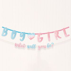 Gender Reveal: Gender reveal Boy or Girl Banner