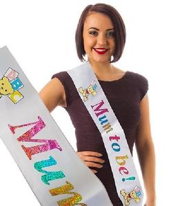 Mum to Be Sash - Glitter