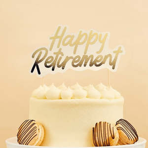 Happy Retirement - Cake Topper
