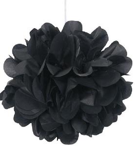 Puffs Bring Your Party Decor To Life: Tissue Puffs - Black (3 Pack)