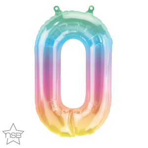 Number 0 Balloon - Jelli Ombre