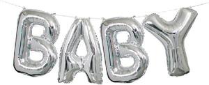 Baby Air Fill Balloon Kit - Silver