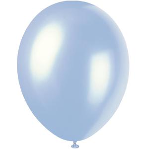 Pearlised Balloons (8) - Sky Blue (12")