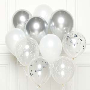 Balloon Bundles: Balloon Kit - Silver (10 Pieces)