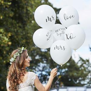 Balloon Bundles: White Wedding Balloons Bundle