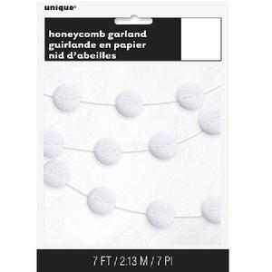 Botanical Baby: Honeycomb Garland - White