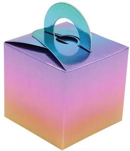 Baby Shower Favour Bags: Rainbow Ombre Gift Boxes (8)