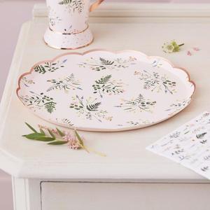 Floral Tea Party Paper Plates (8)