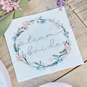 Floral Team Bride Eco Napkins (16)