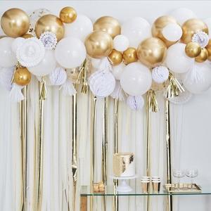 Gold Balloon and Fan Backdrop Kit