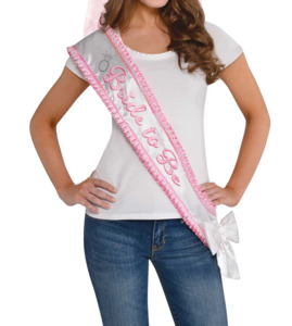 Bride To Be Sashes: Bride to Be Sash with Bow