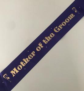 Mother Of The Groom Sashes: Mother of the Groom Sash (Betty Boop) - Purple and Gold