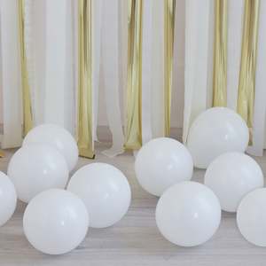 Mosaic Balloon Pack (40) - White (5")