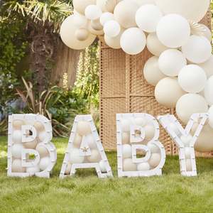 Baby Shower Balloon Mosaic Stand
