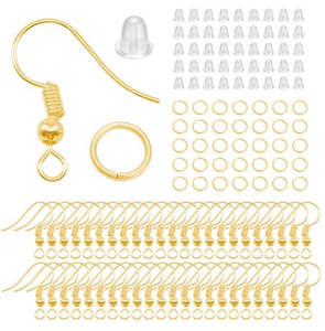 Gold Earring Hooks - Pack of 20 Pairs