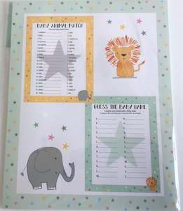 Baby Shower Games: 2 Baby Shower Games: Baby Animal and Name Race