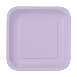 Square Plates (16) - Lavender (7")