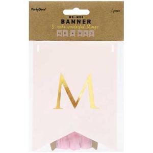 Mr & Mrs Banner - Light Pink/Gold