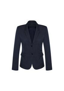 Womens 2 Button Mid Length Jacket - UniSmart