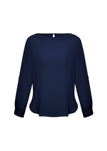 Ladies Madison Boatneck Blouse - UniSmart