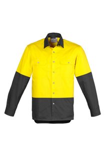 Products: Mens Hi Vis Spliced Industrial Shirt - UniSmart