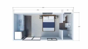 Open Plan Studio 6m x 2.8m From per week